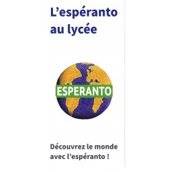 Dépliant L'espéranto au lycée