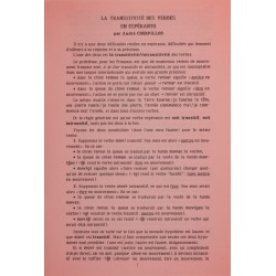 La transitivité des verbes...
